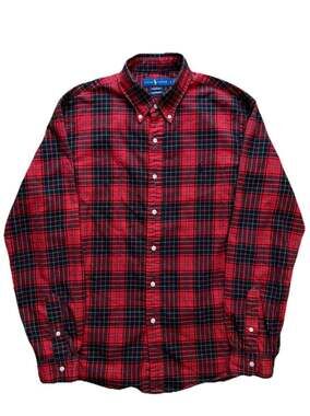 Ralph Lauren Classic Fit Performance Plaid Button Down Shirt Size XL